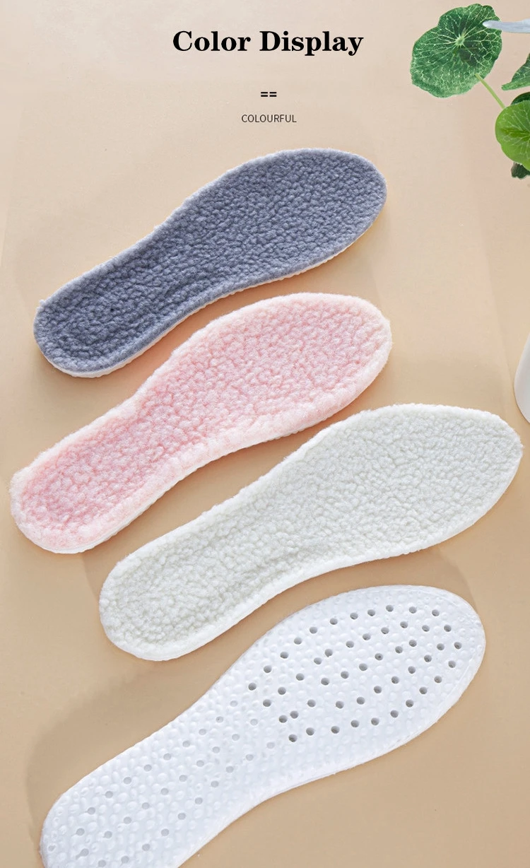 Warm Heated Cashmere Thermal Insoles Thicken Soft Breathable Winter Sport Shoes EVA Insole Insert Man Woman Boots Pad Sole