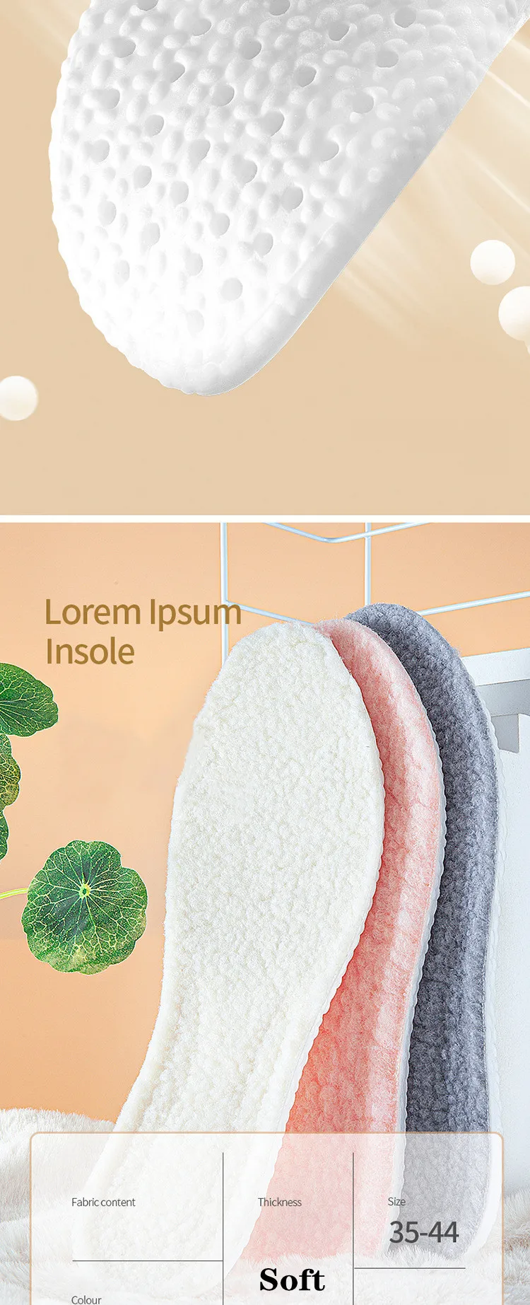 Warm Heated Cashmere Thermal Insoles Thicken Soft Breathable Winter Sport Shoes EVA Insole Insert Man Woman Boots Pad Sole