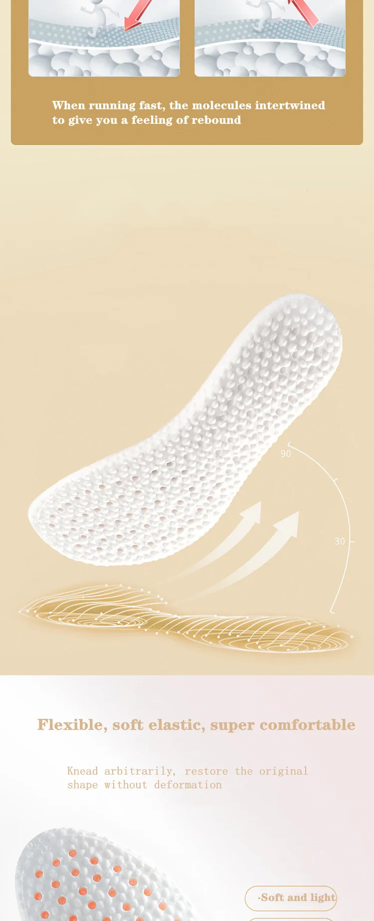 Warm Heated Cashmere Thermal Insoles Thicken Soft Breathable Winter Sport Shoes EVA Insole Insert Man Woman Boots Pad Sole
