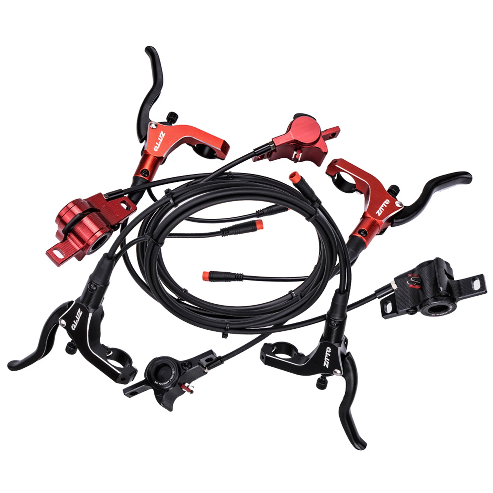 Bicycle Hydraulic Disc Brake Kit Bike Front Rear Lever Electric Vehicle Power Off Oil Brake Electric Scooter Disc Brake Lever