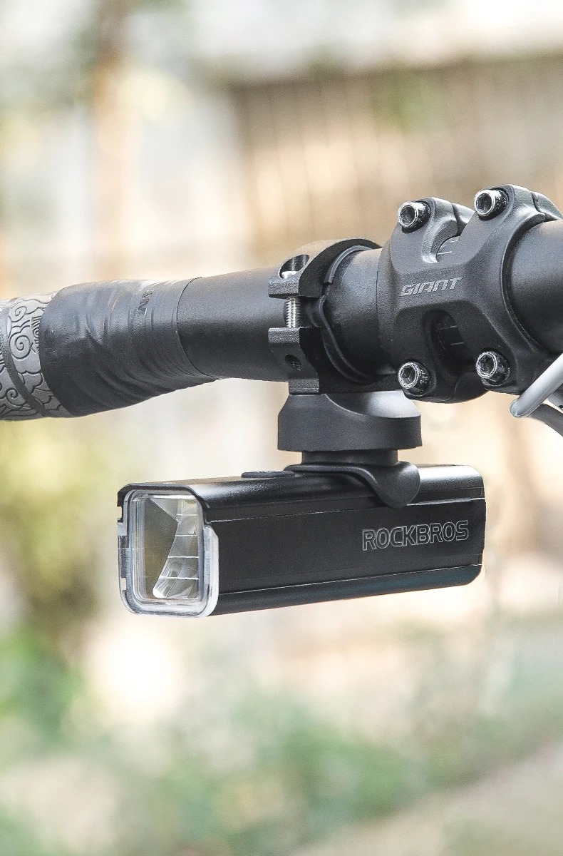 ROCKBROS Bike Front Light 1000LM 4500mAH Lamp Flashlight Type-C Bicycle Light Multi Install Headlights MTB Road Cycling Light