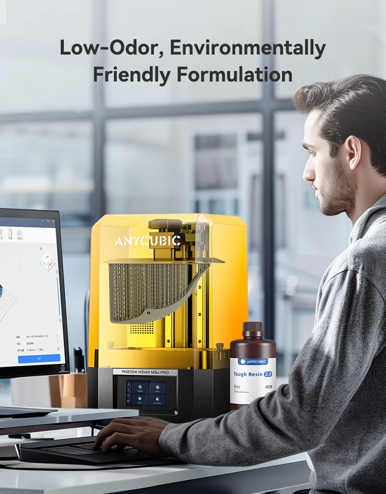 ANYCUBIC Flexible Tough Resin 2.0 405nm UV Resin High Toughness High Rigidity 3D Printer Printing Materials For Photon Mono