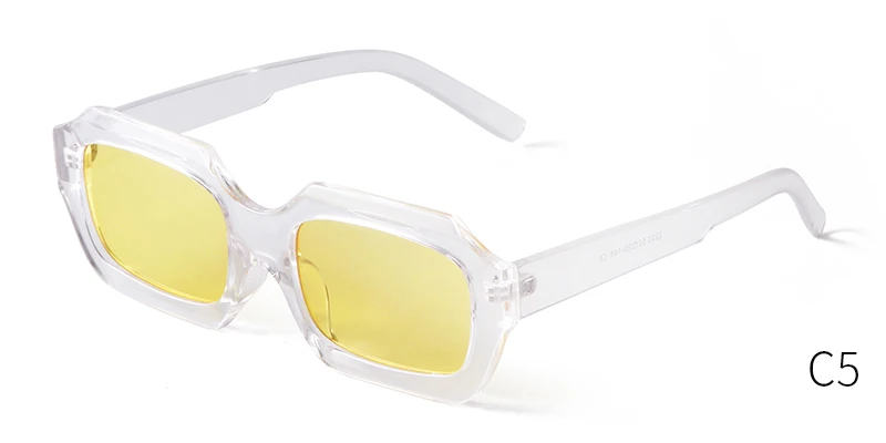 SORVINO Small Polygon Rectangle Women Sunglasses Fashion Retro Brand Designer Square Sun Glasses Men Classic White Shades UV400