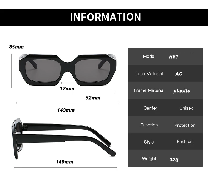 SORVINO Small Polygon Rectangle Women Sunglasses Fashion Retro Brand Designer Square Sun Glasses Men Classic White Shades UV400