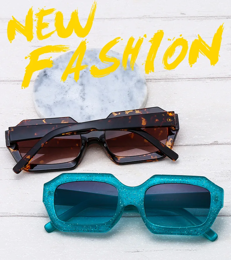 SORVINO Small Polygon Rectangle Women Sunglasses Fashion Retro Brand Designer Square Sun Glasses Men Classic White Shades UV400