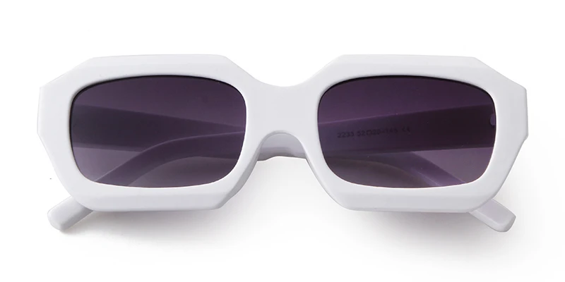 SORVINO Small Polygon Rectangle Women Sunglasses Fashion Retro Brand Designer Square Sun Glasses Men Classic White Shades UV400
