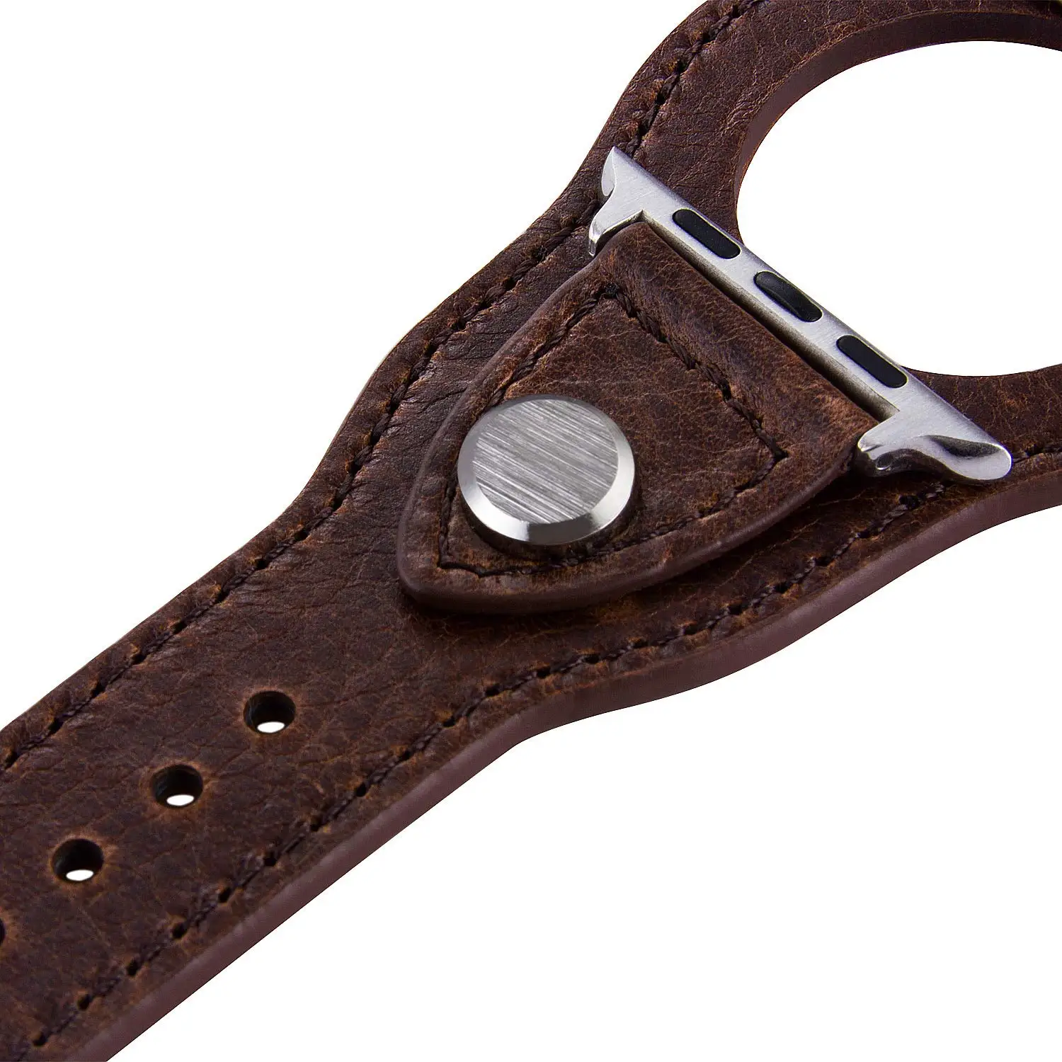 Cuff Bracelet For Apple watch band 44mm 40mm 42mm 38mm 49mm correa Leather strap iWatch series 6 se 5 4 3 7 Ultra 8 45mm 41mm