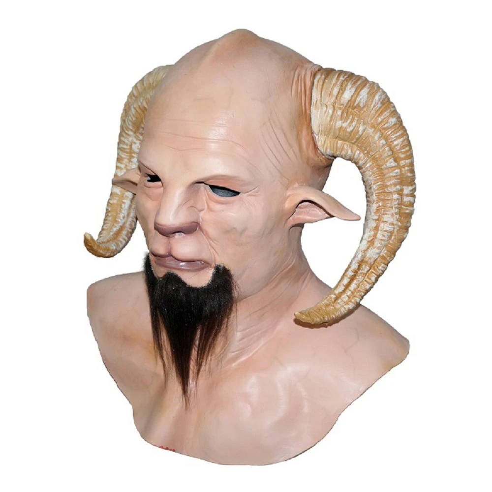 Christmas Krampus Mask, Realistic Christmas Santa Claus Mask Latex Xmas Costume Mask Costume Party