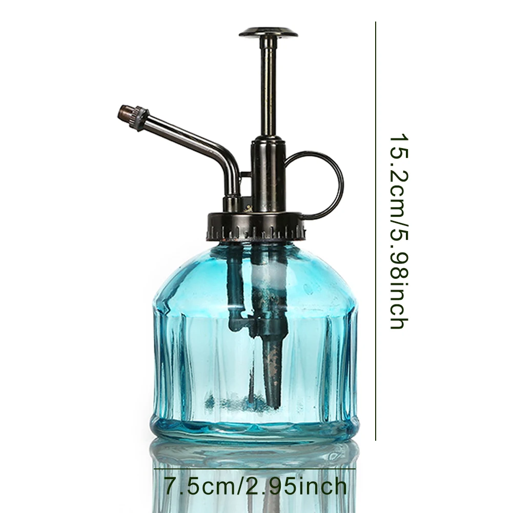 1pc Plant Flower Glass Garden Watering Pot Mister 300ml Water Cans Sprayer Bottle Spray Irrigation Supplies Hairdressing Tool