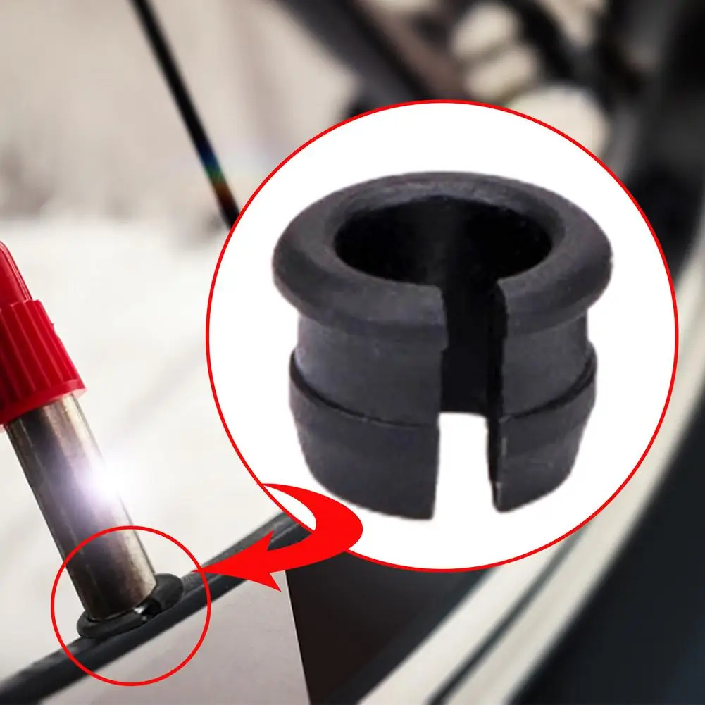 10PCS Mountain Bike American Valve Adapter Valve Conversion Set Rim Protection Gas Air Nozzle Glue Pad Tube Tire Gasket Rim Tube
