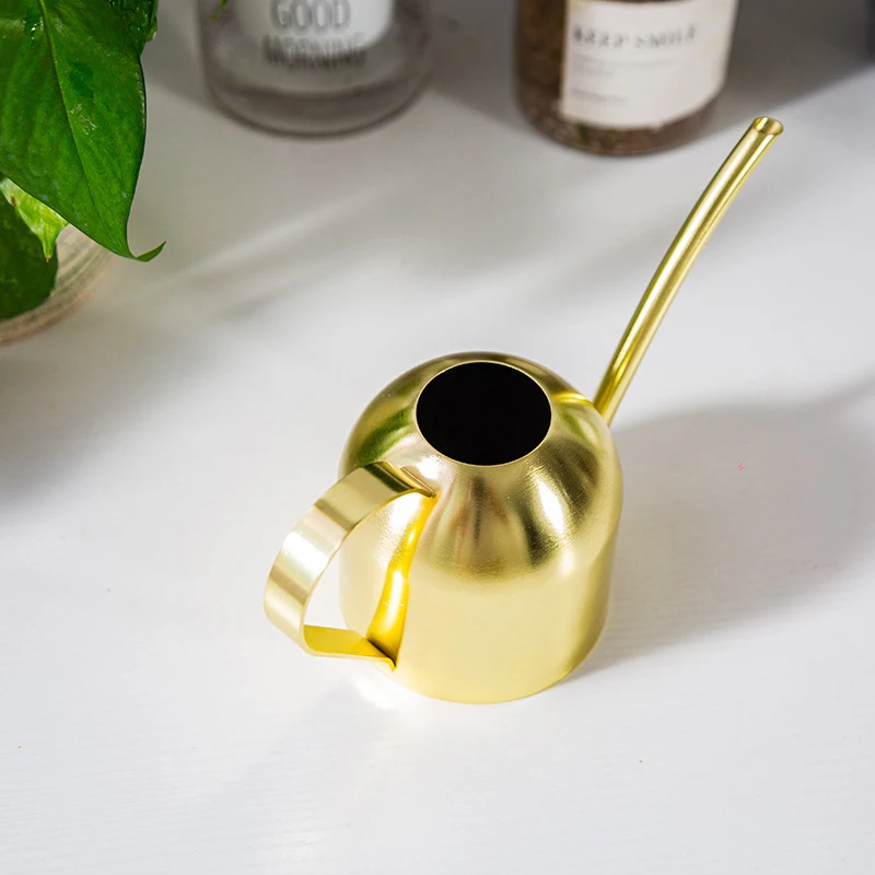 Stainless Steel Watering Can for Outdoor Plants, Long Spout Watering Pot, Watering Device, Meaty Bonsai Garden Tool, 500ml