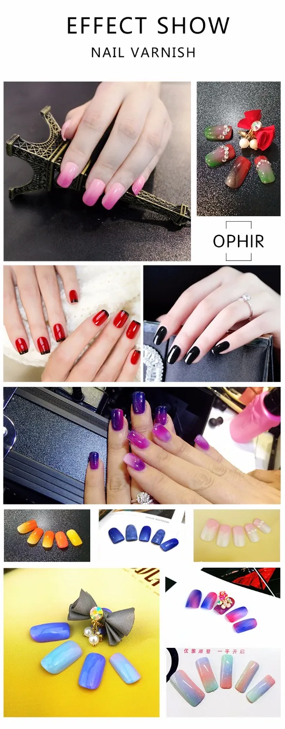 OPHIR Airbrush Nail Gel 3 Step UV Nail Gel Polish for Nail Airbrushing Nail Art Tools S001-S030