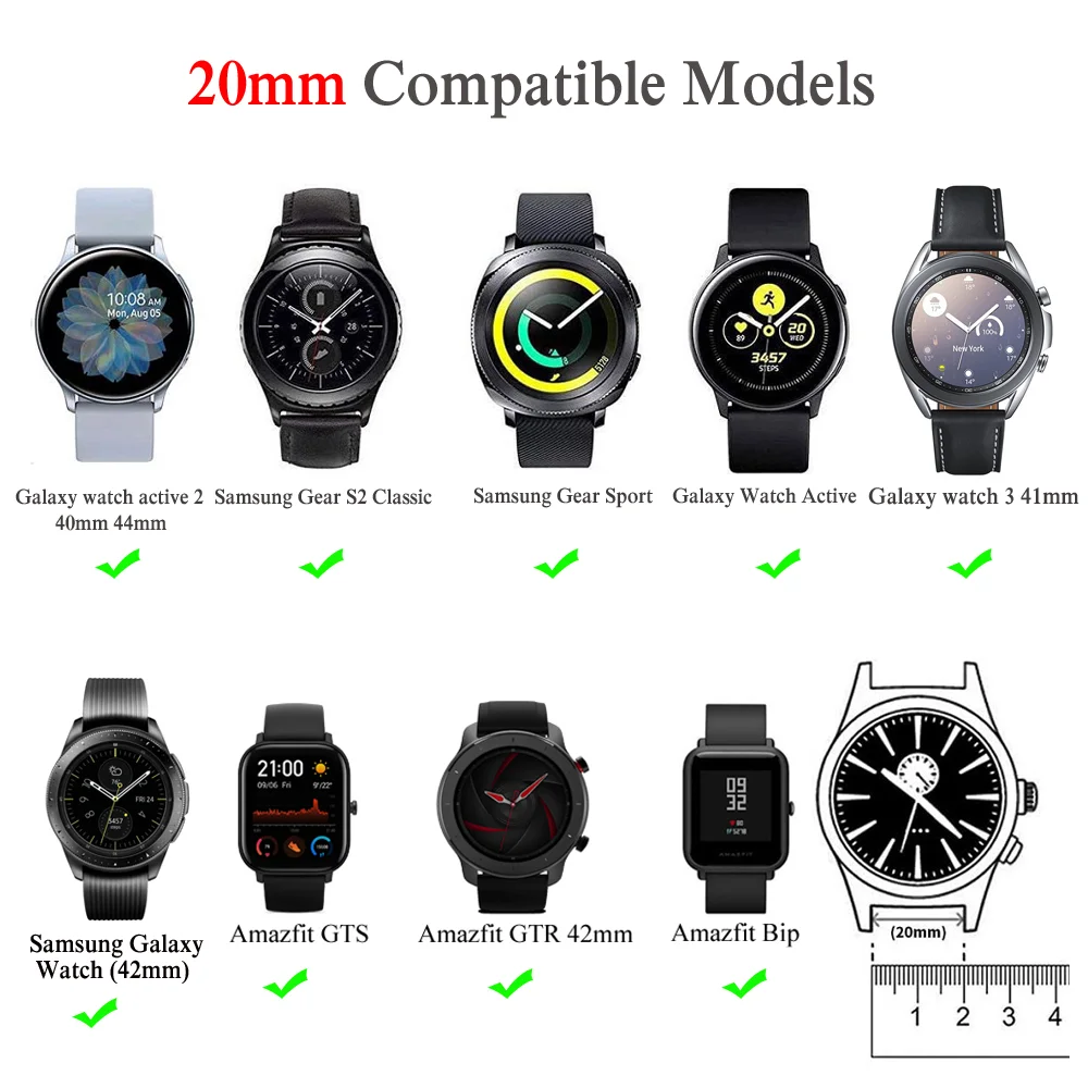 Nylon band for Huami Amazfit GTS 4 3 2 2e GTR 4 2 3 Pro smartwatch Bracelet correa Amazfit Bip/stratos/2/2e/mini/47mm/lite strap