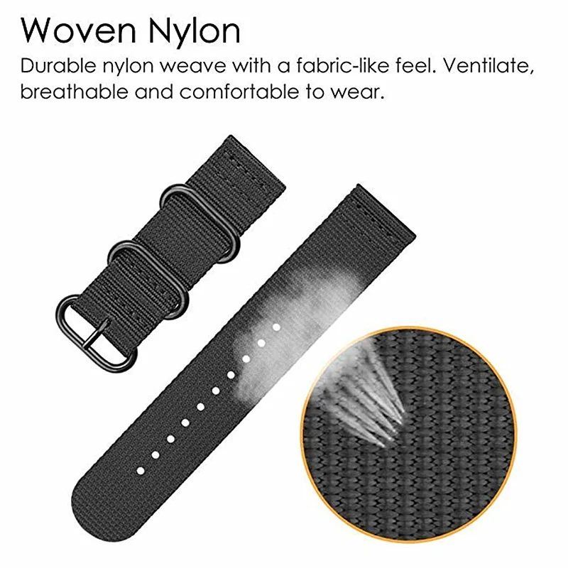 Nylon band for Huami Amazfit GTS 4 3 2 2e GTR 4 2 3 Pro smartwatch Bracelet correa Amazfit Bip/stratos/2/2e/mini/47mm/lite strap