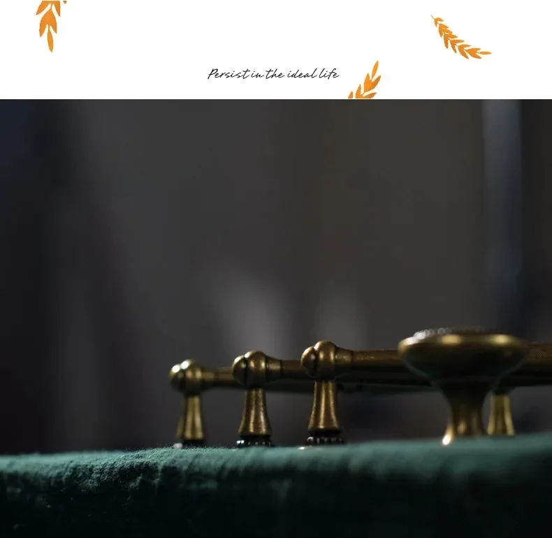 American Style Traditional Vintage Antique Brass Cabinet Handles Kitchen Cupboard Pulls Drawer Knobs for Furniture Hardware