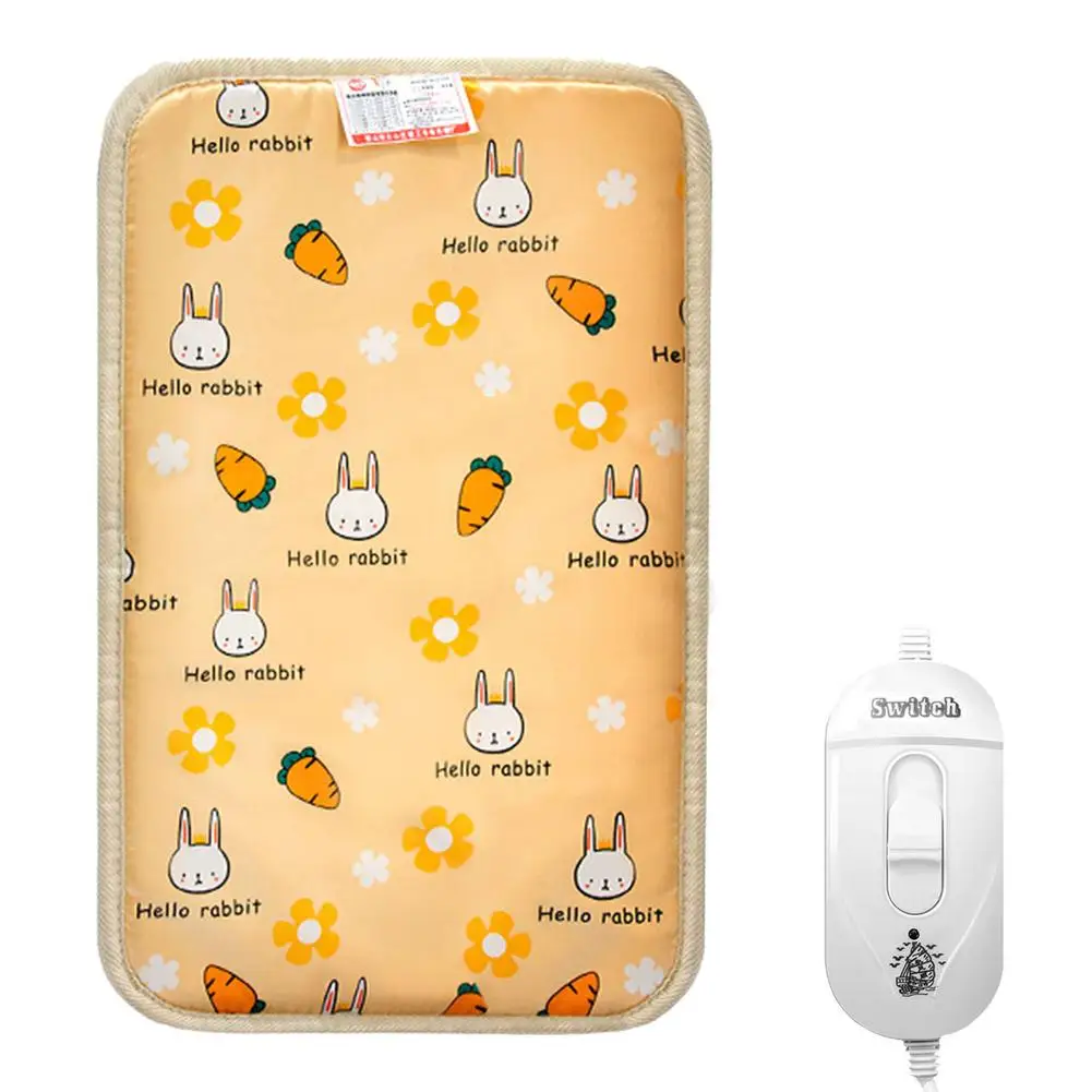 40*60cm Pet Electric Blanket Waterproof Electric Heating Dog Bed Mats Adjustable Temperature Heating Chair Cushion Cats Bed Pad