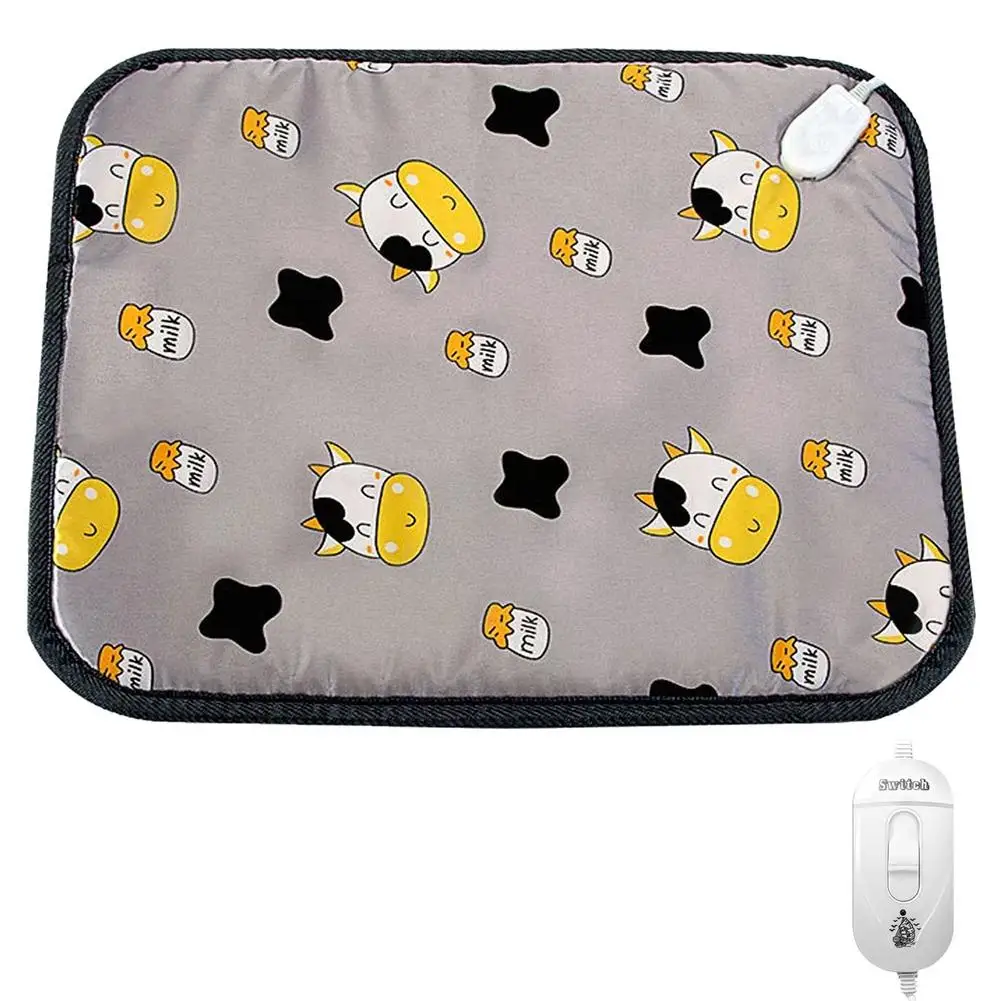 40*60cm Pet Electric Blanket Waterproof Electric Heating Dog Bed Mats Adjustable Temperature Heating Chair Cushion Cats Bed Pad