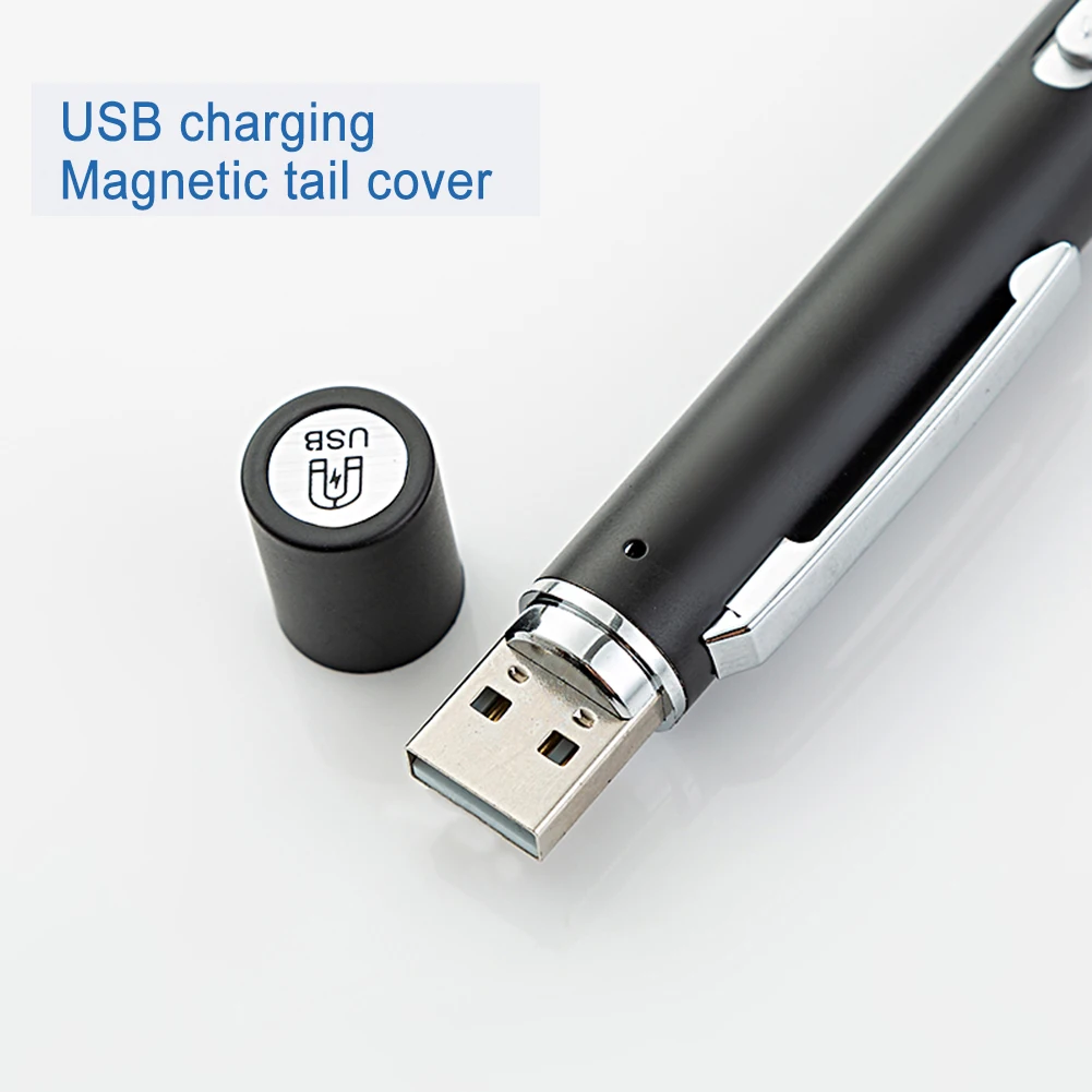 Pen Shaped Light USB Rechargeable Medical Flashlight LED Yellow and White Light Source Pupil Pen Lamp Dropshipping Wholesale