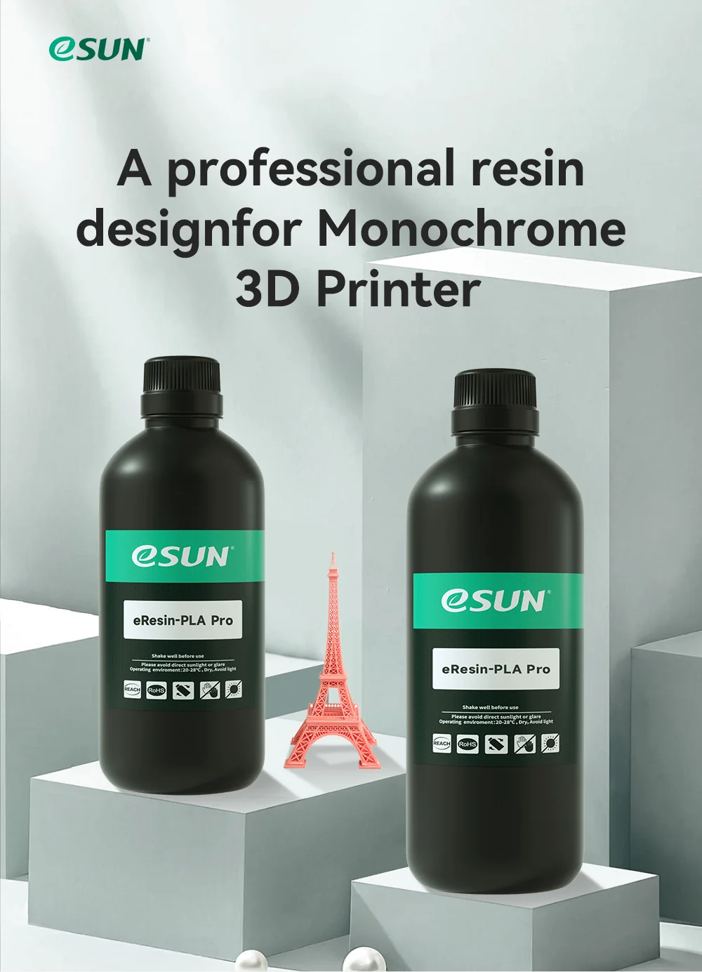Sale!eSUN Planted Resin PLA Pro For Photon Monochrome 3D Printer 500g/1kg Liquid Printing Material Photosensitive UV Resin