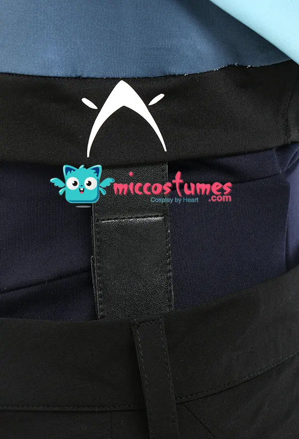 Miccostumes Black Cosplay Costume Unisex Sportswear Outfits with Belts Gloves
