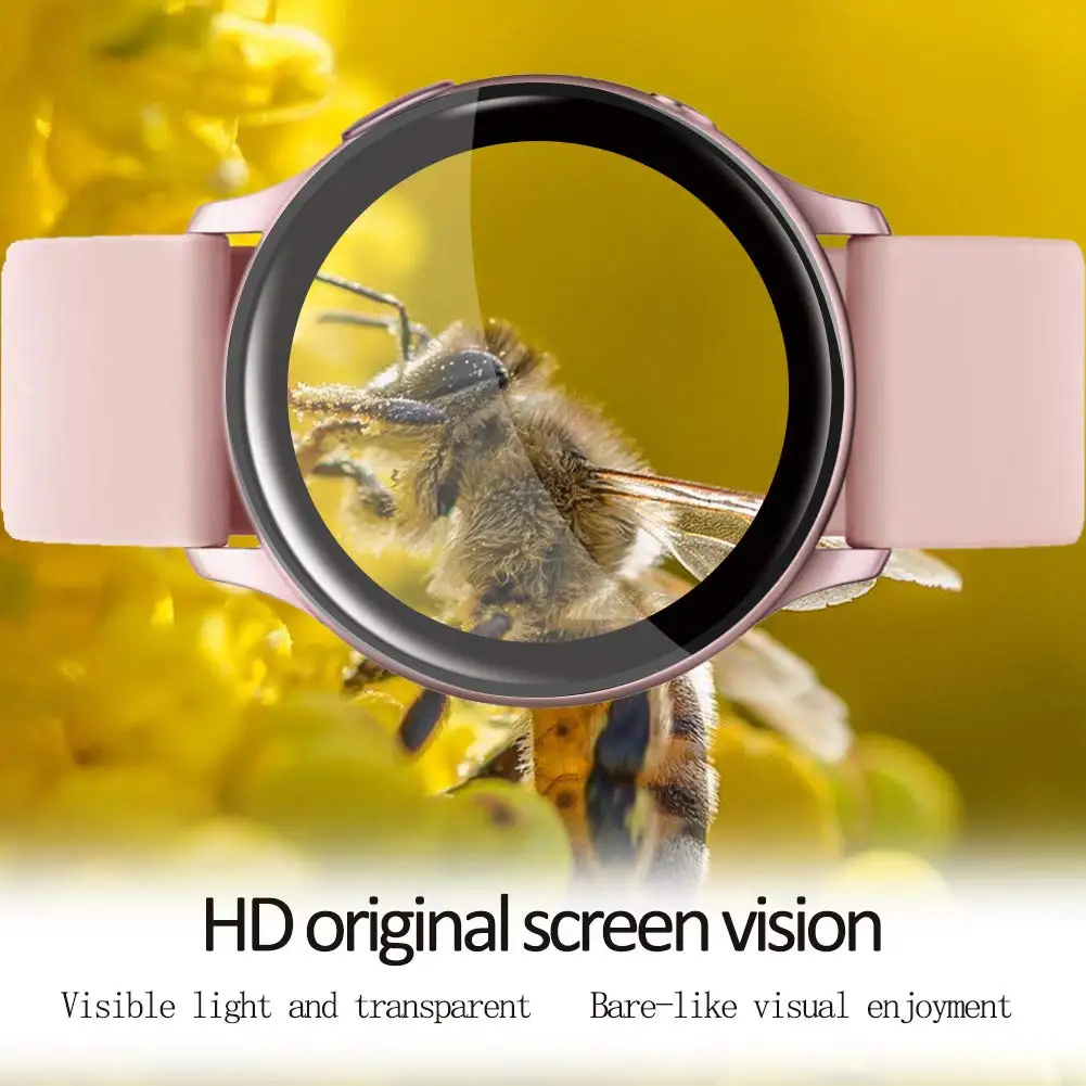 Soft Glass For Samsung Galaxy Watch 4 44mm 40mm smart watch 3D HD All-around Protector Galaxy Active 2 Screen Protector Film