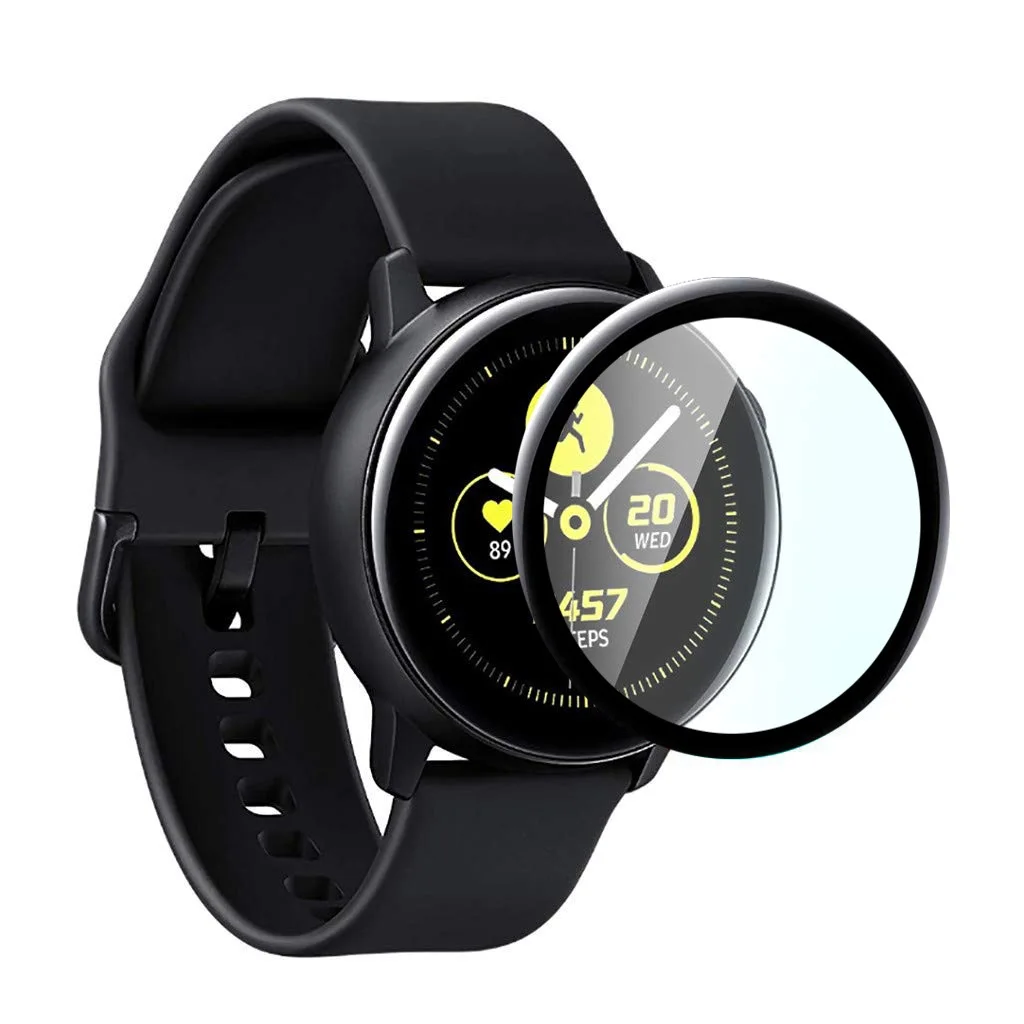 Soft Glass For Samsung Galaxy Watch 4 44mm 40mm smart watch 3D HD All-around Protector Galaxy Active 2 Screen Protector Film