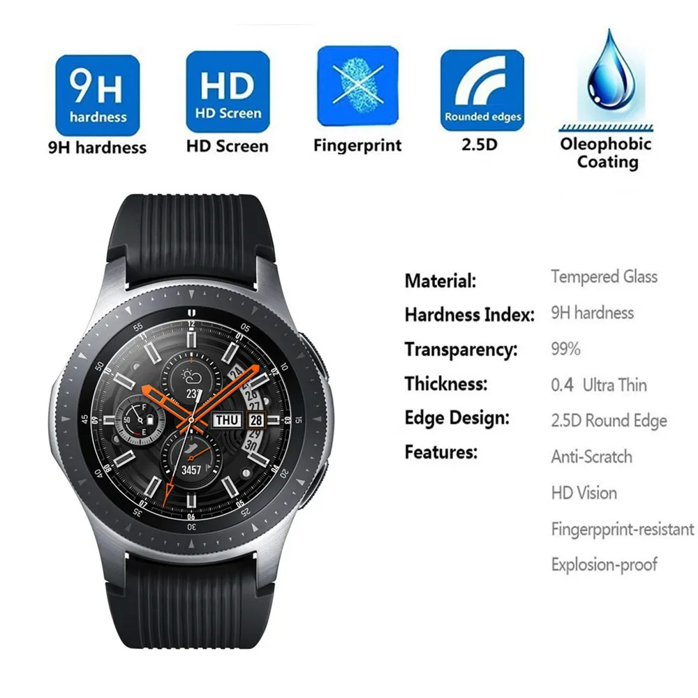 Soft Glass For Samsung Galaxy Watch 4 44mm 40mm smart watch 3D HD All-around Protector Galaxy Active 2 Screen Protector Film