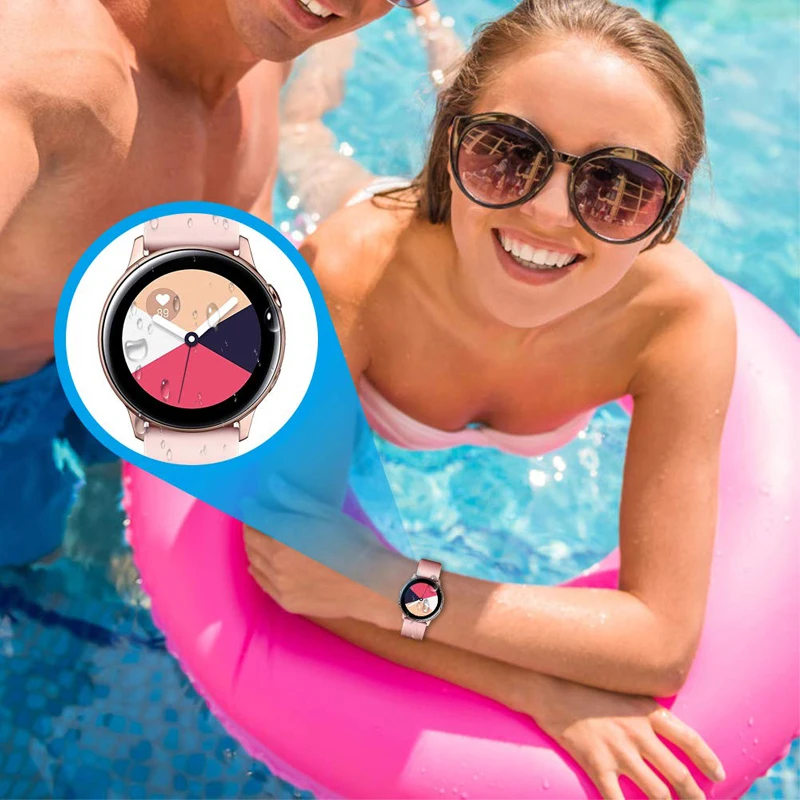 Soft Glass For Samsung Galaxy Watch 4 44mm 40mm smart watch 3D HD All-around Protector Galaxy Active 2 Screen Protector Film
