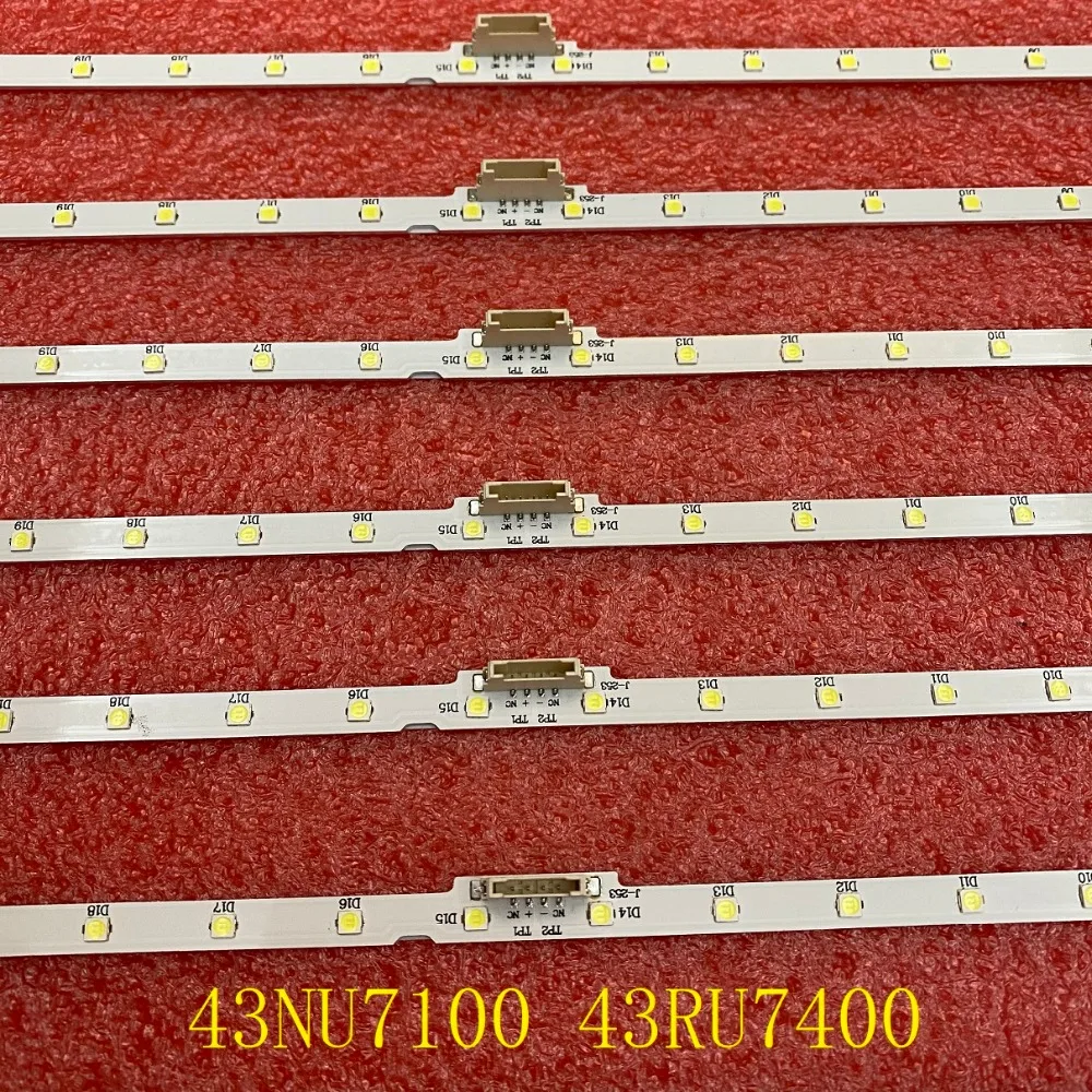 LED Backlight Strip for Samsung 43NU7100 UN43NU7100G UN43NU7100 UE43NU7100 UE43NU7120 UE43NU7170 UN43RU7400 BN61-15482A