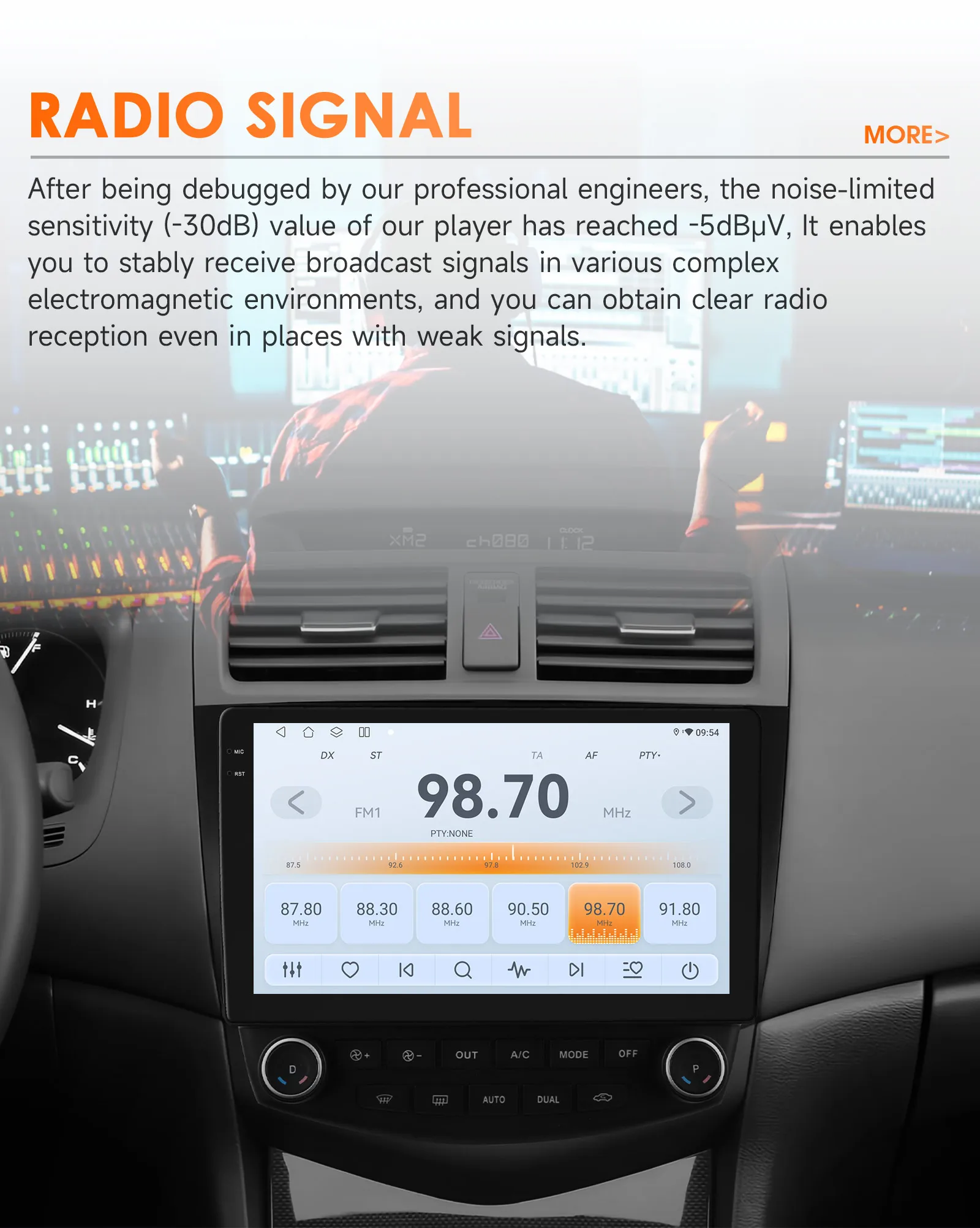6115 Carplay Android 14 Car radio For Honda ACCORD 7 2003-2007 Autoradio Multimedia player GPS 360 Camera Screen by Snapdragon