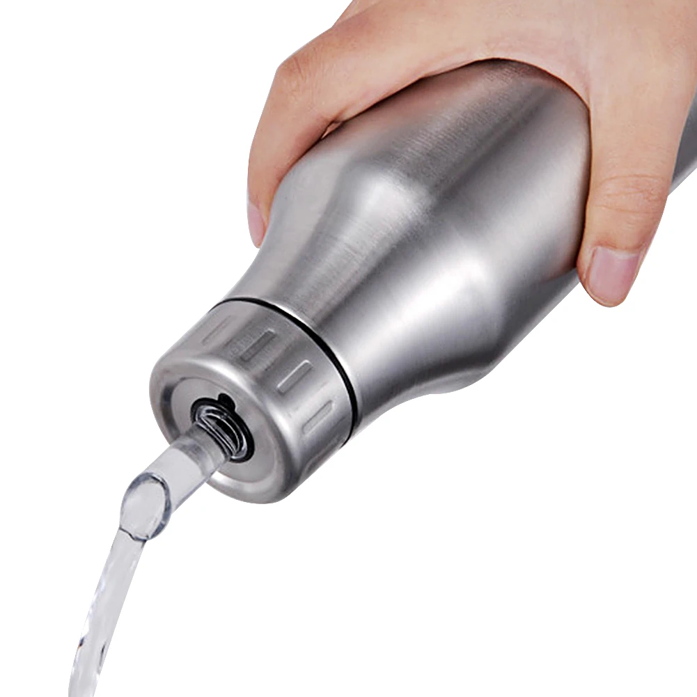 Oil Bottle Stainless Steel Vinegar Oil Olive Dispenser Bottle Pot Leakproof Container Kitchen Accessories 500/750/1000ml