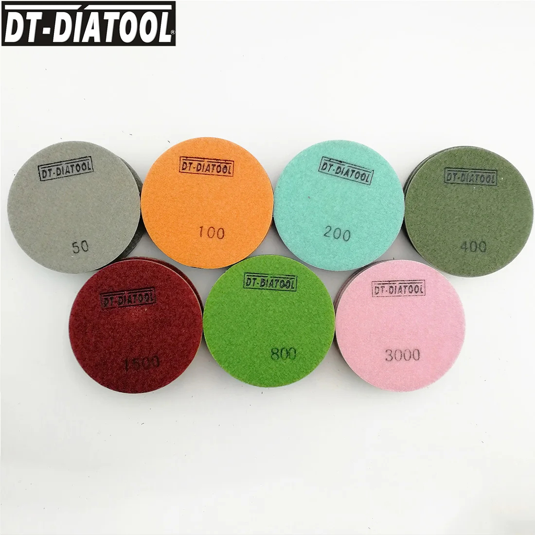 3set/63pcs Dia 4"/100mm Resin Bond Diamond Concrete Polishing Pads Thickened Floor Renew Pads US WAREHOUSE STOCK