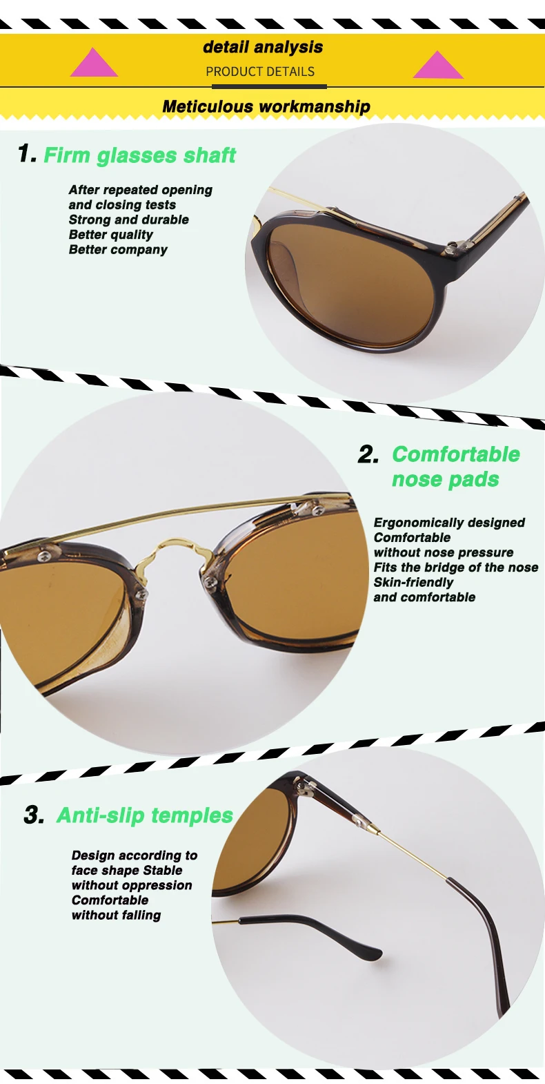 New Fashion Small Round Sunglasses Trendy Casual Double Nose Women Sun Glasses Men Classic vintage Thin Legs UV400 Sunglass
