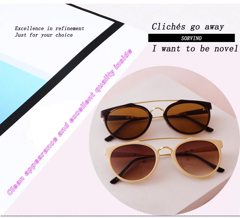 New Fashion Small Round Sunglasses Trendy Casual Double Nose Women Sun Glasses Men Classic vintage Thin Legs UV400 Sunglass