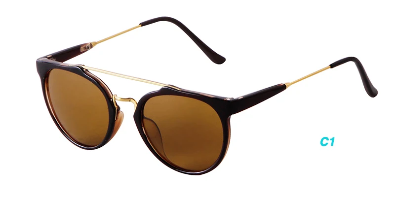 New Fashion Small Round Sunglasses Trendy Casual Double Nose Women Sun Glasses Men Classic vintage Thin Legs UV400 Sunglass