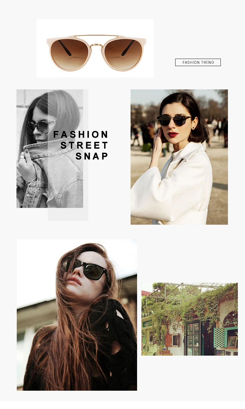 New Fashion Small Round Sunglasses Trendy Casual Double Nose Women Sun Glasses Men Classic vintage Thin Legs UV400 Sunglass