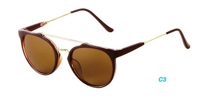 New Fashion Small Round Sunglasses Trendy Casual Double Nose Women Sun Glasses Men Classic vintage Thin Legs UV400 Sunglass