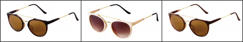 New Fashion Small Round Sunglasses Trendy Casual Double Nose Women Sun Glasses Men Classic vintage Thin Legs UV400 Sunglass