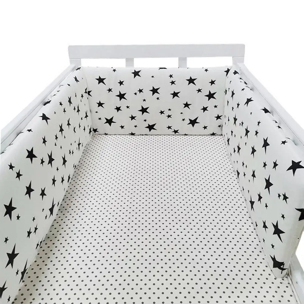 Hot Sale Baby Crib Bumper Cotton Thicken One-piece Crib Around Cushion Cot Protector Pillows Newborns Room Bedding Decor