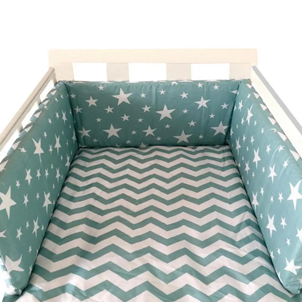 Hot Sale Baby Crib Bumper Cotton Thicken One-piece Crib Around Cushion Cot Protector Pillows Newborns Room Bedding Decor