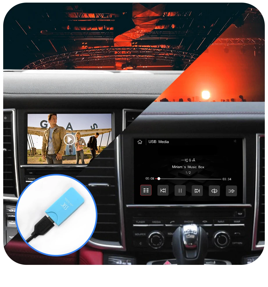 ISUDAR Carplay Module For Porsche/Panamera/Cayenne/Macan/Cayman/Boxster 911 718 PCM 3.1 Android Auto AI Box Multimedia
