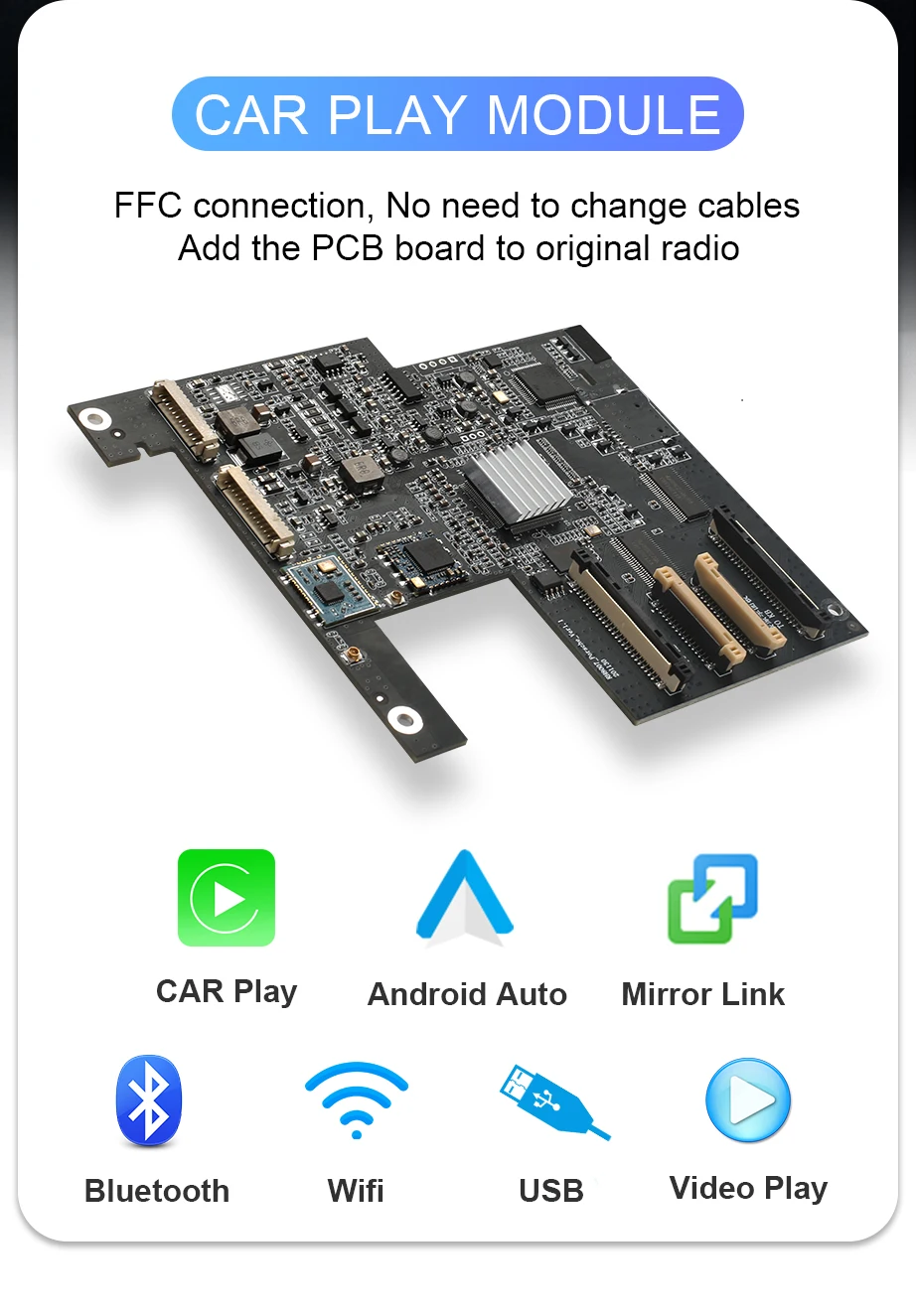 ISUDAR Carplay Module For Porsche/Panamera/Cayenne/Macan/Cayman/Boxster 911 718 PCM 3.1 Android Auto AI Box Multimedia