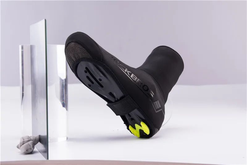 ROCKBROS Winter Cycling Shoe Cover MTB Warmer Overshoes Bike Bicycle Shoes Covers Reflective Windproof Waterproof Protector