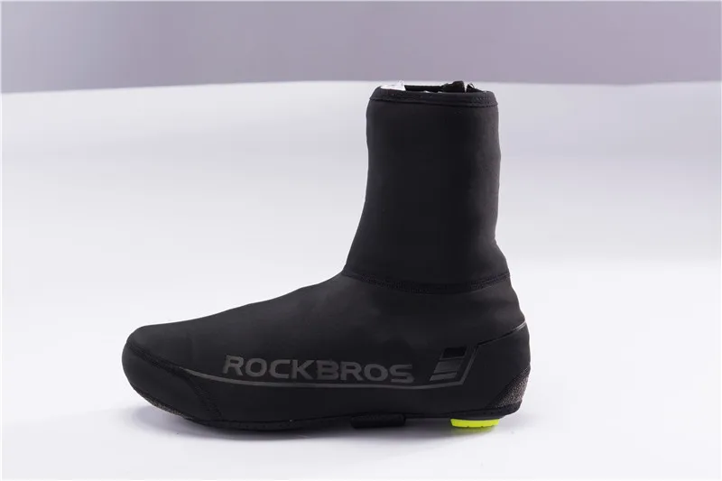 ROCKBROS Winter Cycling Shoe Cover MTB Warmer Overshoes Bike Bicycle Shoes Covers Reflective Windproof Waterproof Protector