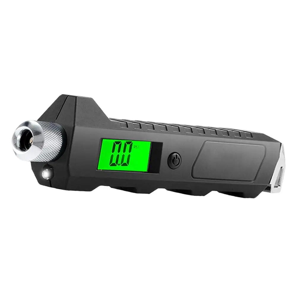 Digital Tire Pressure Gauge 230 PSI 4 Settings Heavy Duty Non-Slip With Larger Backlit LCD Flashlight For Car Bicycle Accessory