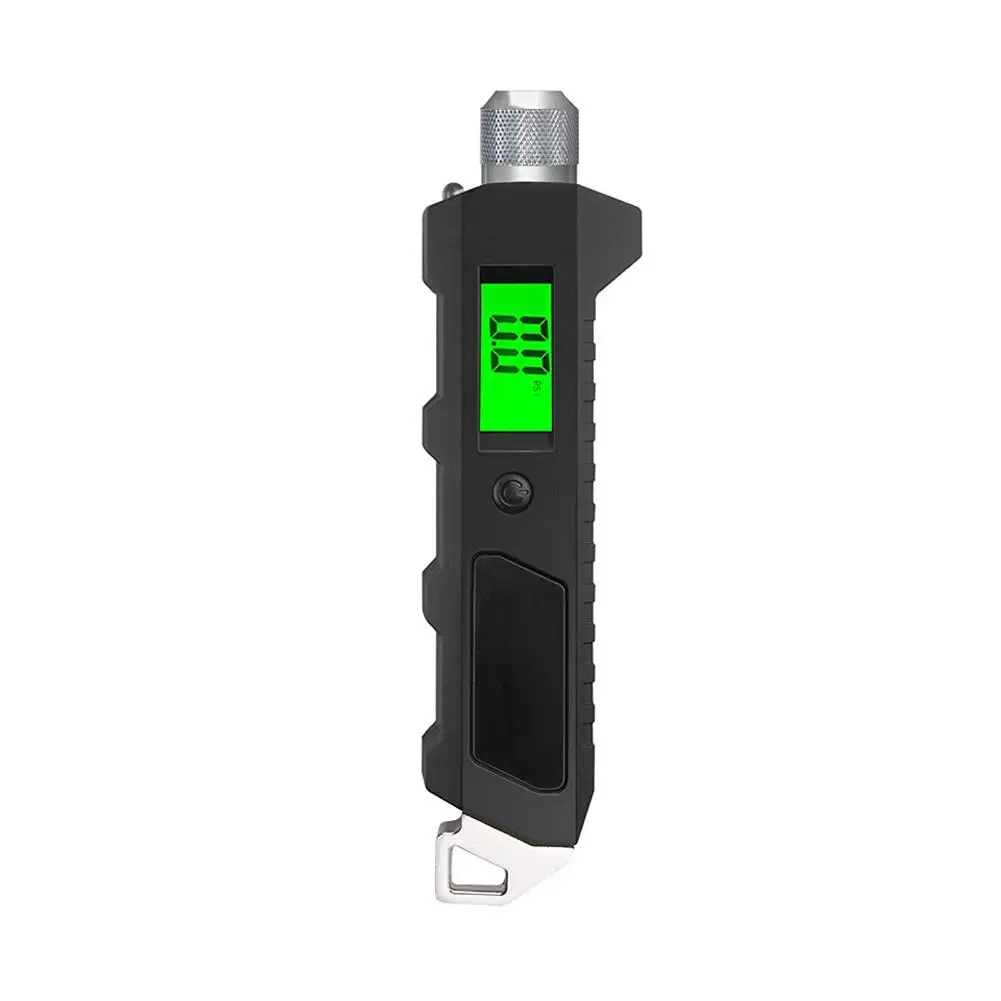 Digital Tire Pressure Gauge 230 PSI 4 Settings Heavy Duty Non-Slip With Larger Backlit LCD Flashlight For Car Bicycle Accessory