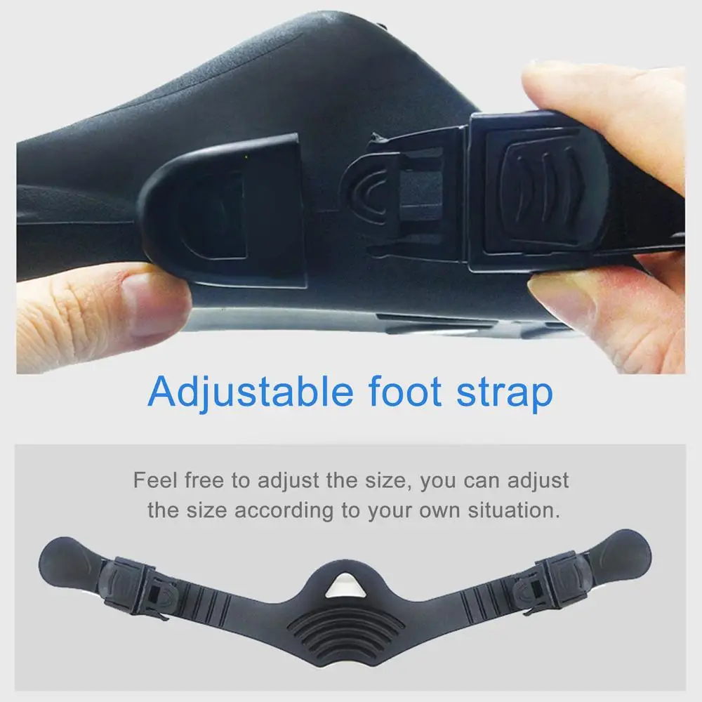 Flippers Short Adjustable Swim Fins Scuba Diving Fins Short Men women Snorkel Swimming Fins Kids Flippers Equipment Set