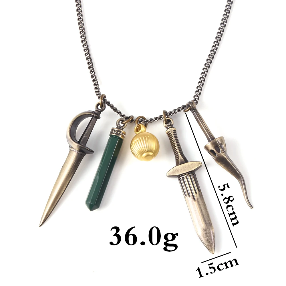 Lady Dimitrescu's Daughter Daniela Bela Pendant Necklaces for Women Game R Evil 8 Village Cosplay Necklace for Fans Jewelry Gift