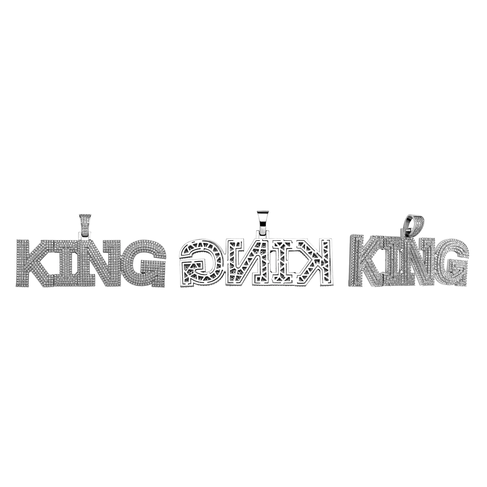 JINAO NEW Stitching Letter Charm Ice Cravejado Cubic Zircon Custom Letters With 4mm tennis chain Men and Women Jewelry For Gift