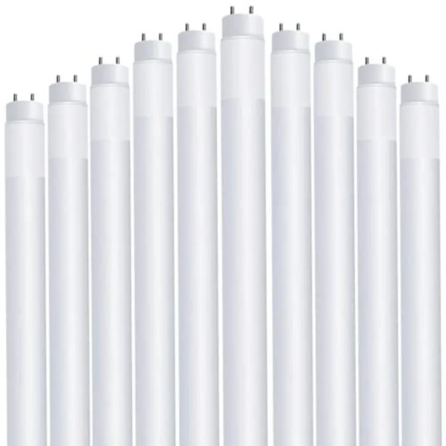 LED 4Feet Bulbs T8, 32 Watt Equivalent, Type A Tube Light, Plug and Play, T8 LED Tubes, LED Fluorescent Replacement, Frosted, T